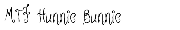 MTF Hunnie Bunnie font preview